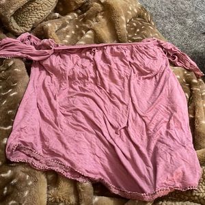 Pink off the shoulder shirt
